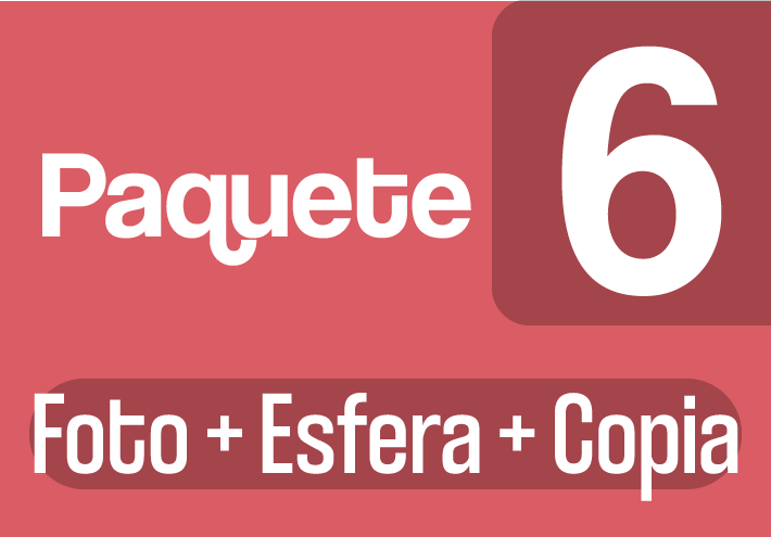 Paquete 6 C - Foto + Esfera + Copia
