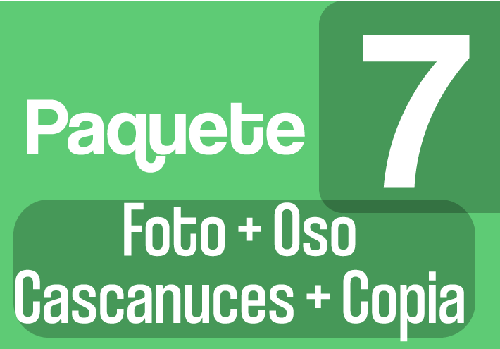 Paquete 7 C - Foto + Oso Cascanueces + Copia