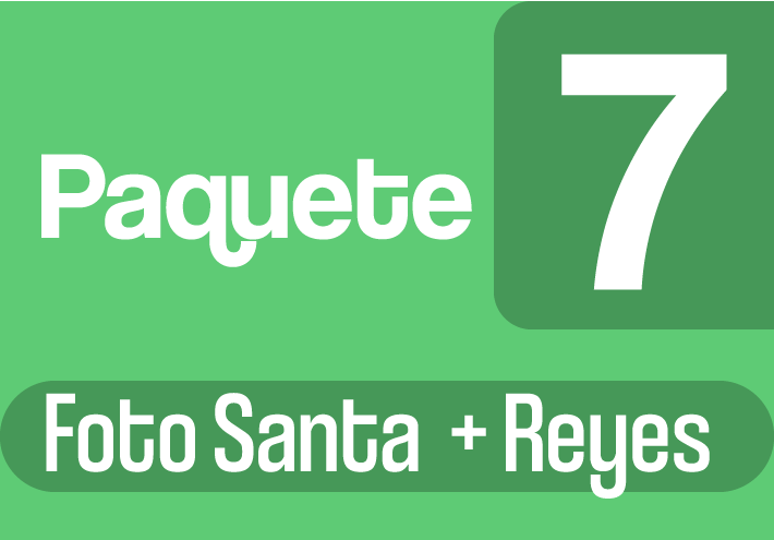 Paquete 7 C - Foto Santa + Foto Reyes