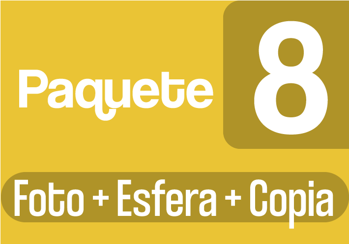 Paquete 8 C - Foto Esfera + Pino