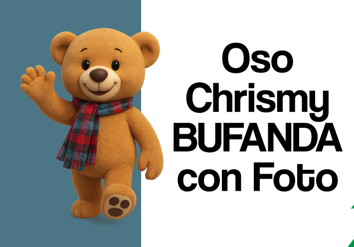 Oso Chrismy con Bufanda con Foto